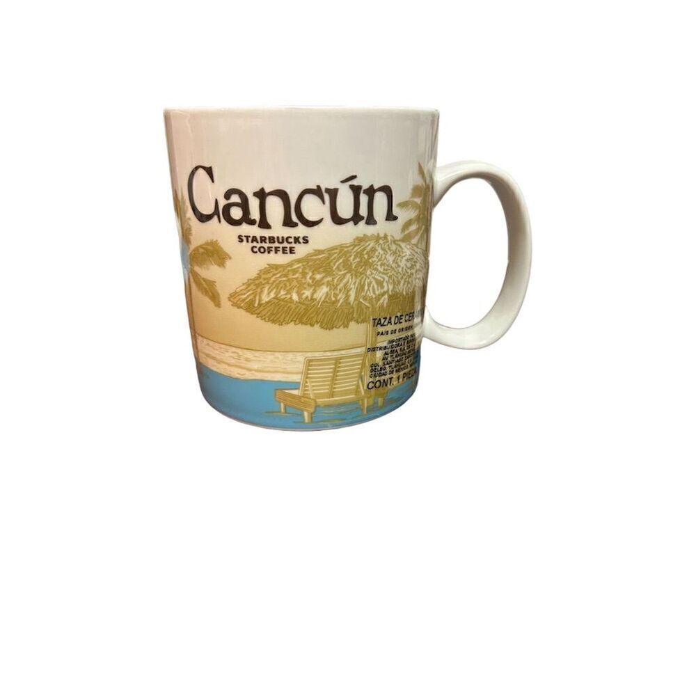 Starbucks Cancun Mexico Global Icon Collection Coffee Mug 16oz
